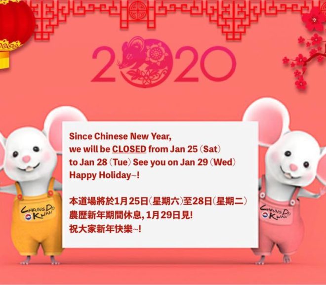 Chinese New Year Break 2020