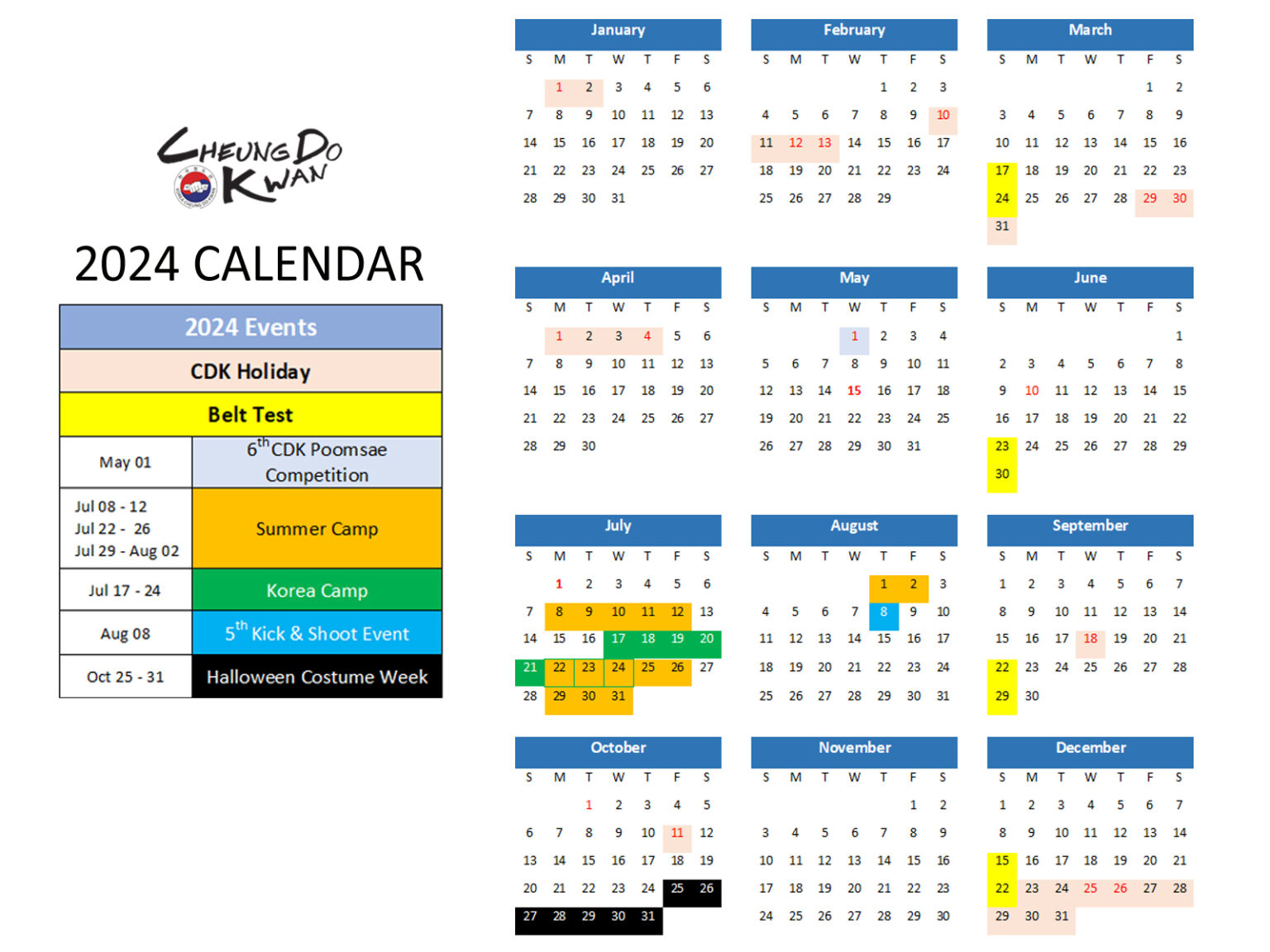 Calendar Cheung Do Kwan